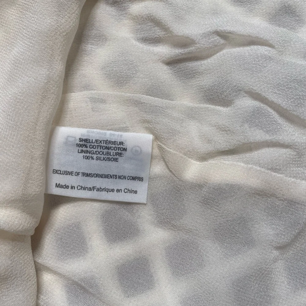 TORY BURCH White Textured A-Line Skirt Size 6 - Picture 6 of 7